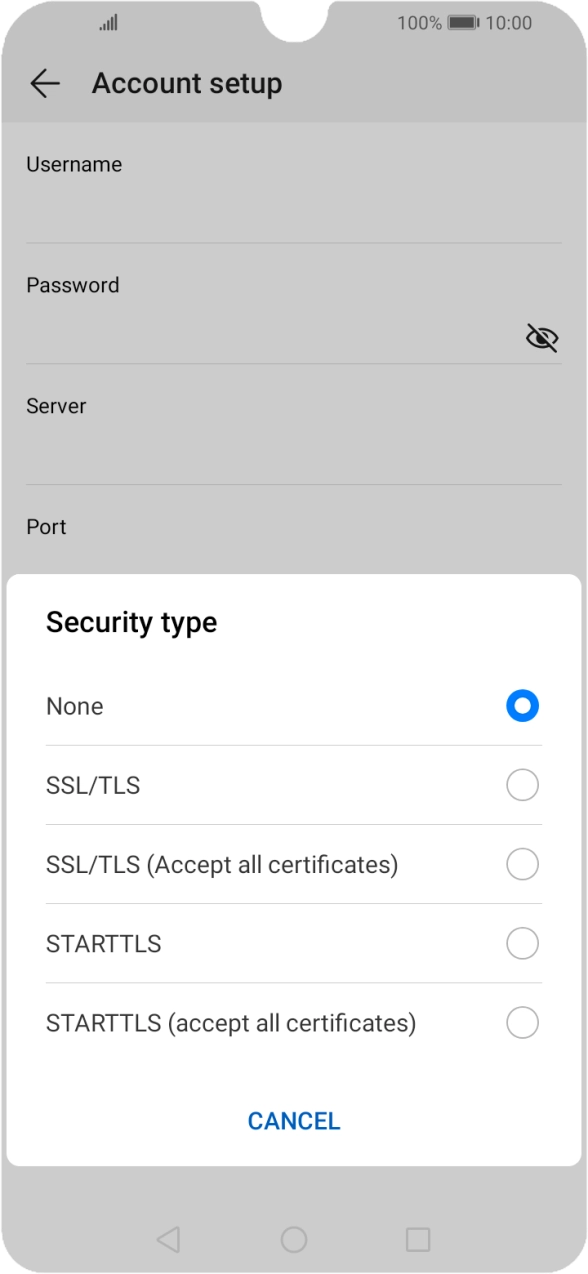Press None to turn off the function. Press None to turn off the function.