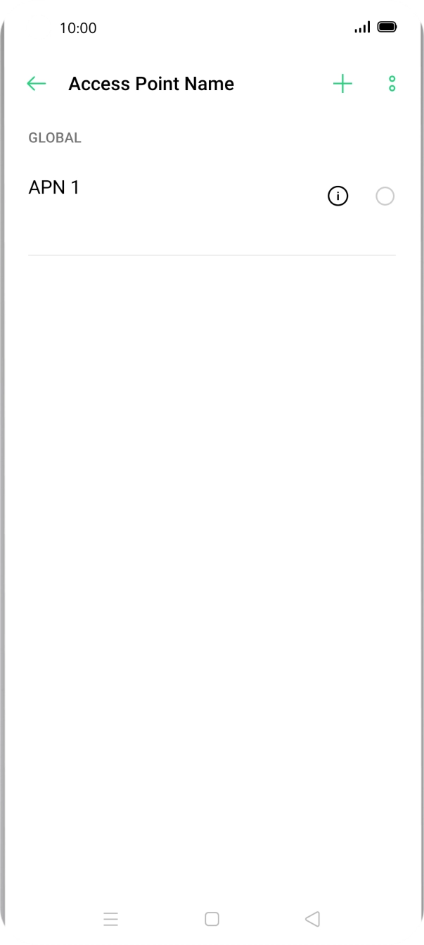 Press the add icon. Press the add icon.