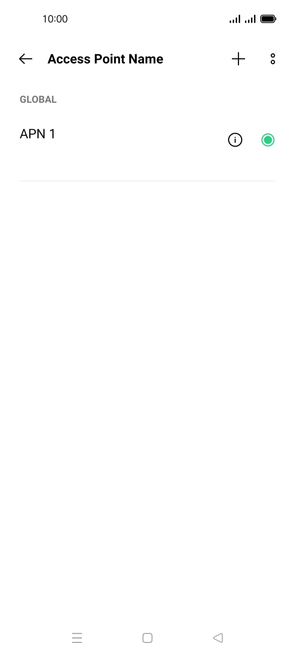 Press the add icon. Press the add icon.