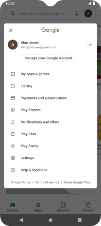 Press My apps & games.