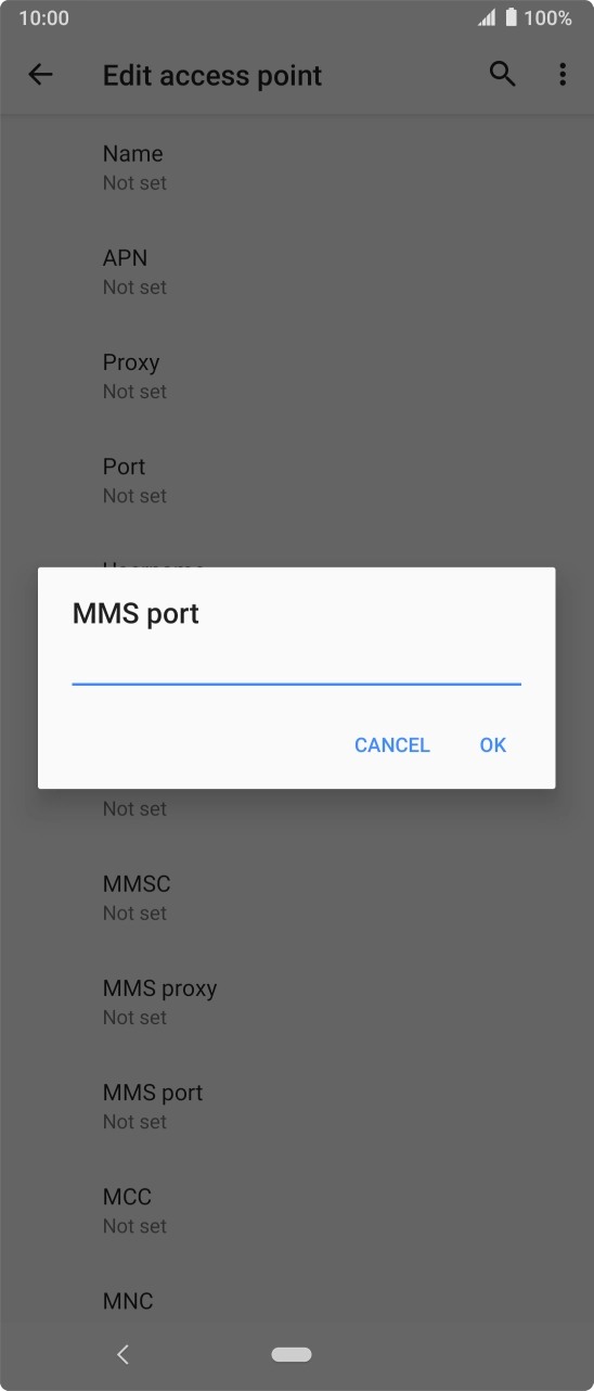 Key in 8080 and press OK. Key in 8080 and press OK.