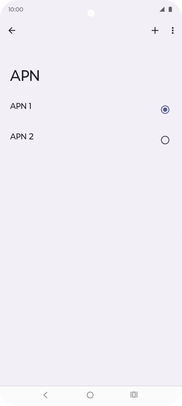 Prima o campo junto à ligação de dados pretendida para a ativar.
