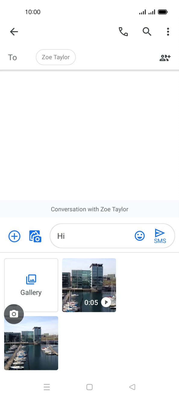 Press Gallery and go to the required folder. Press Gallery and go to the required folder.