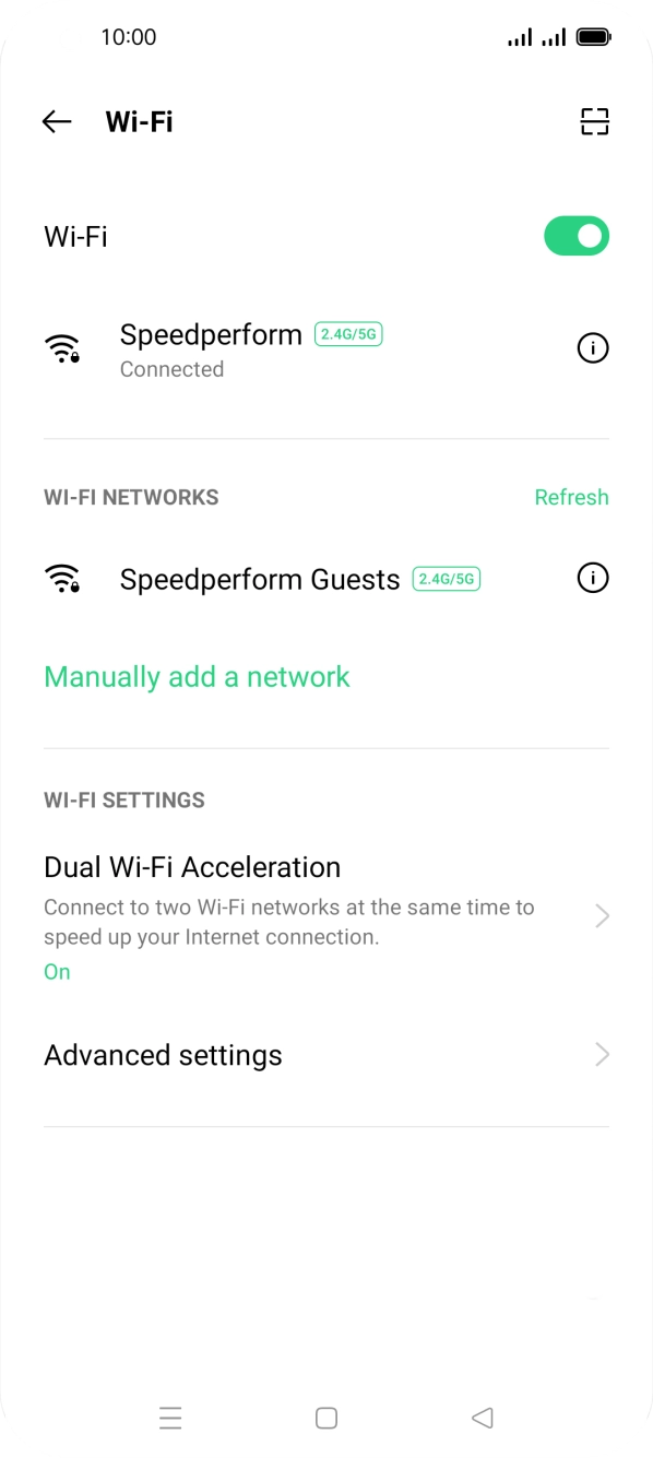 Press the Home key to return to the home screen.