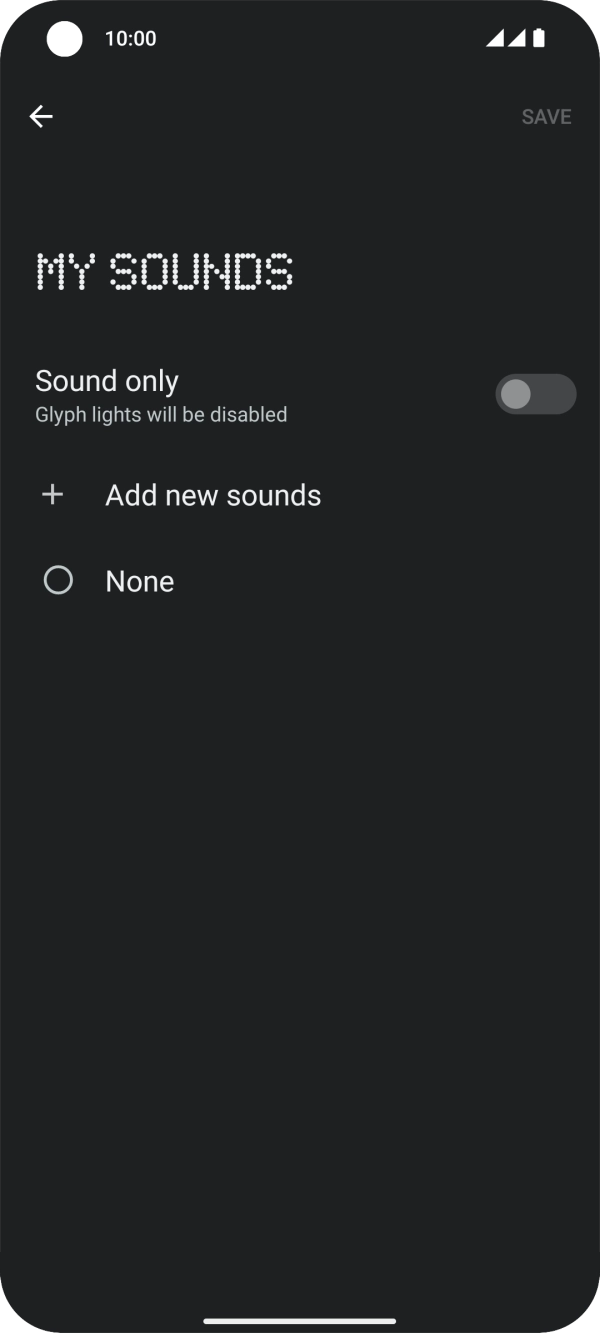 Press Add new sounds.