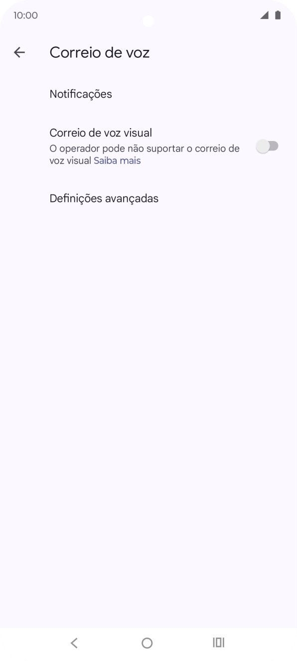 Prima Definições avançadas.