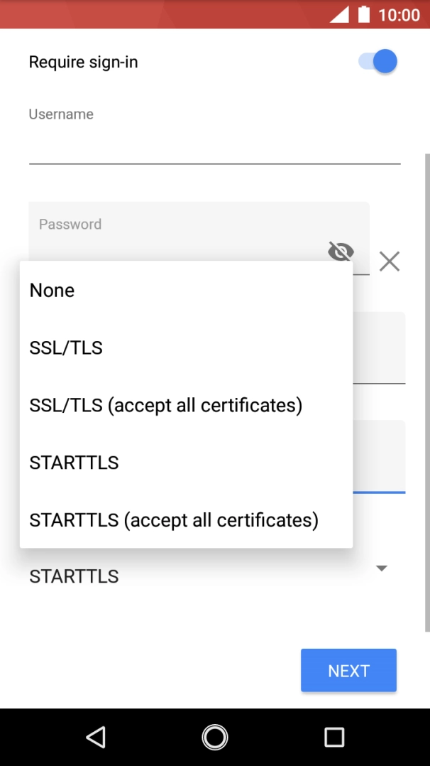 Press None to turn off the function.