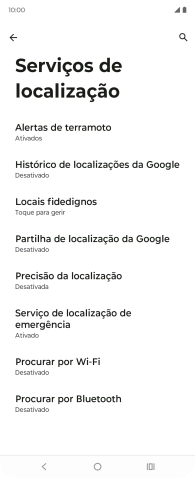 Prima Precisão da localização.