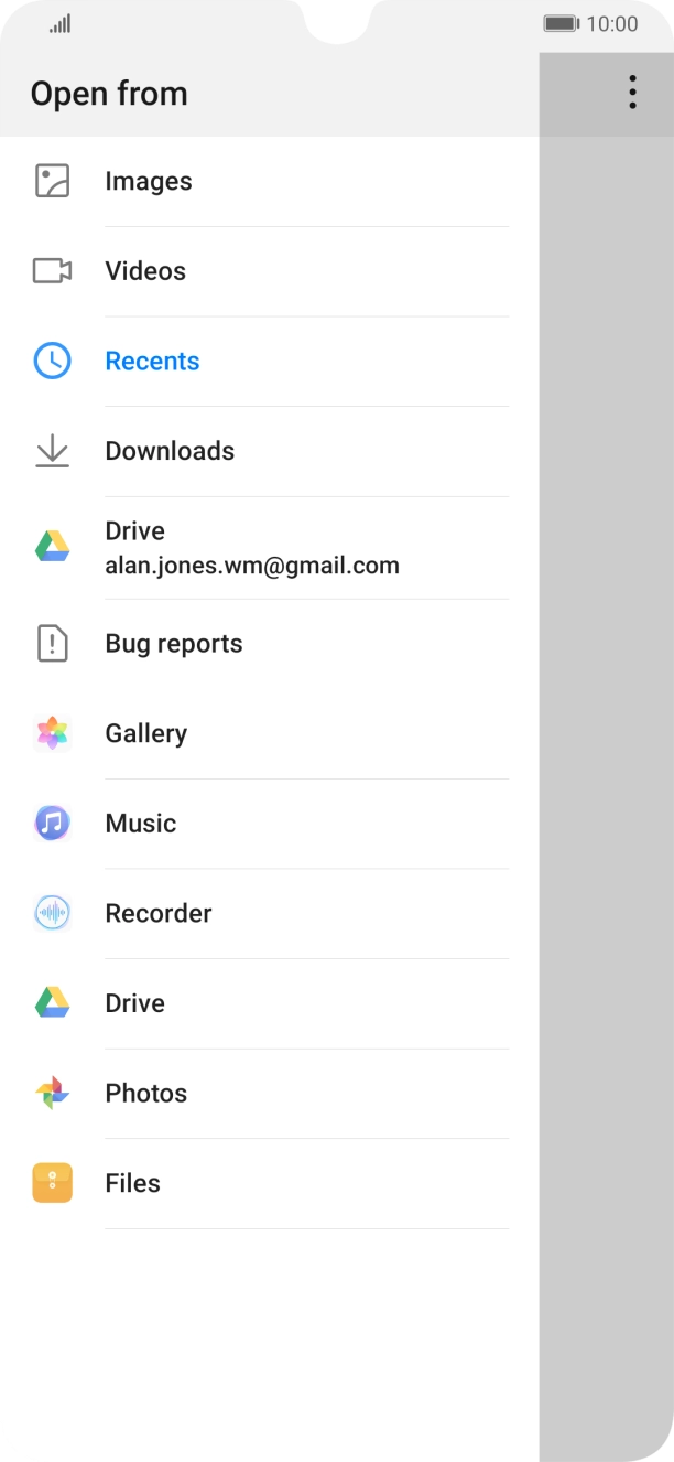 Press Images and go to the required folder. Press Images and go to the required folder.