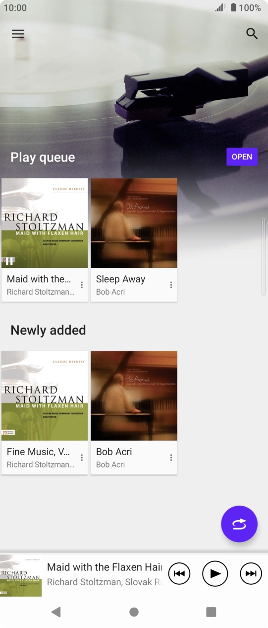 Slide your finger right starting from the left side of the screen. Slide your finger right starting from the left side of the screen.