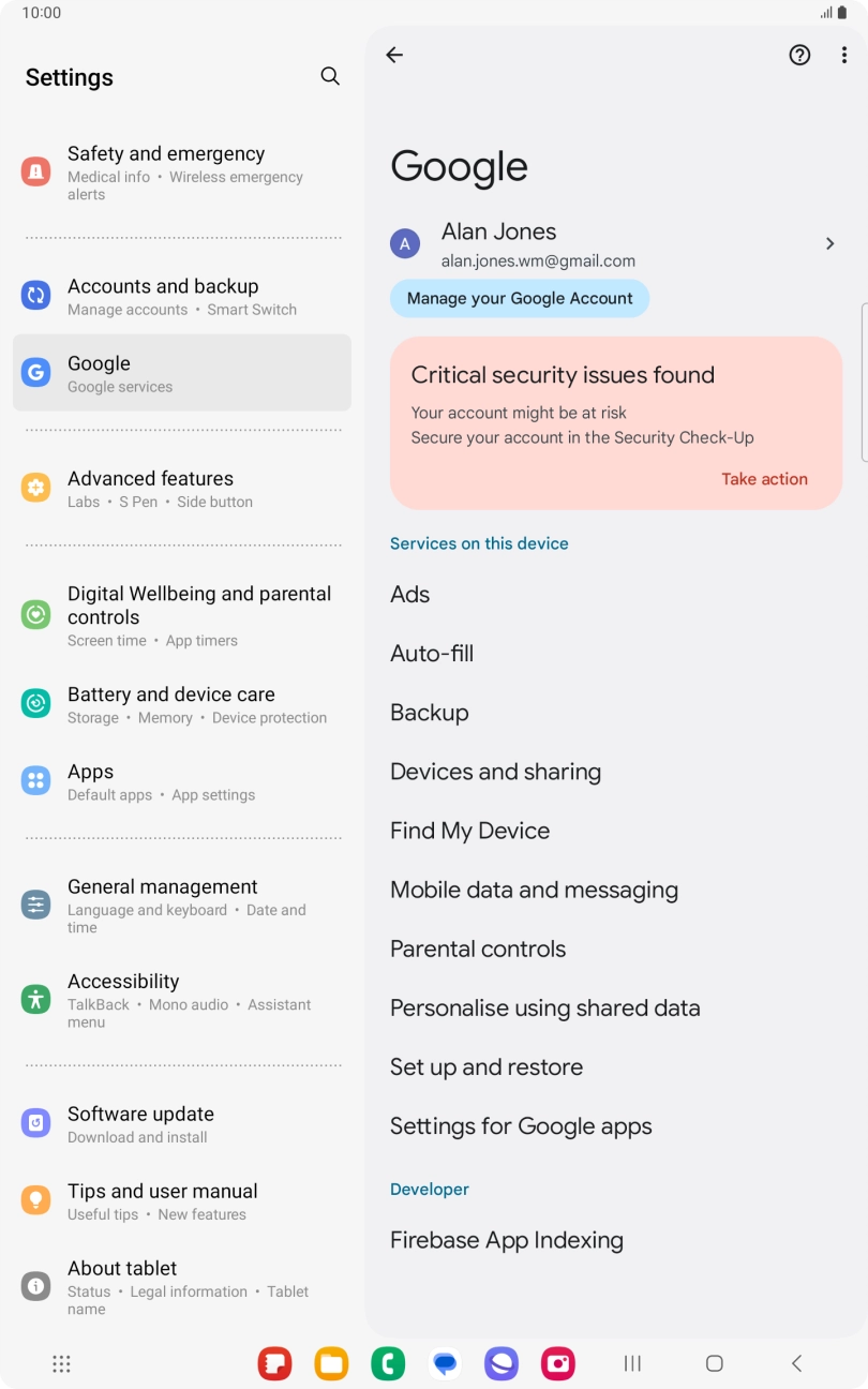 Press Find My Device. Press Find My Device.