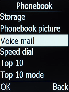 Select Voice mail.