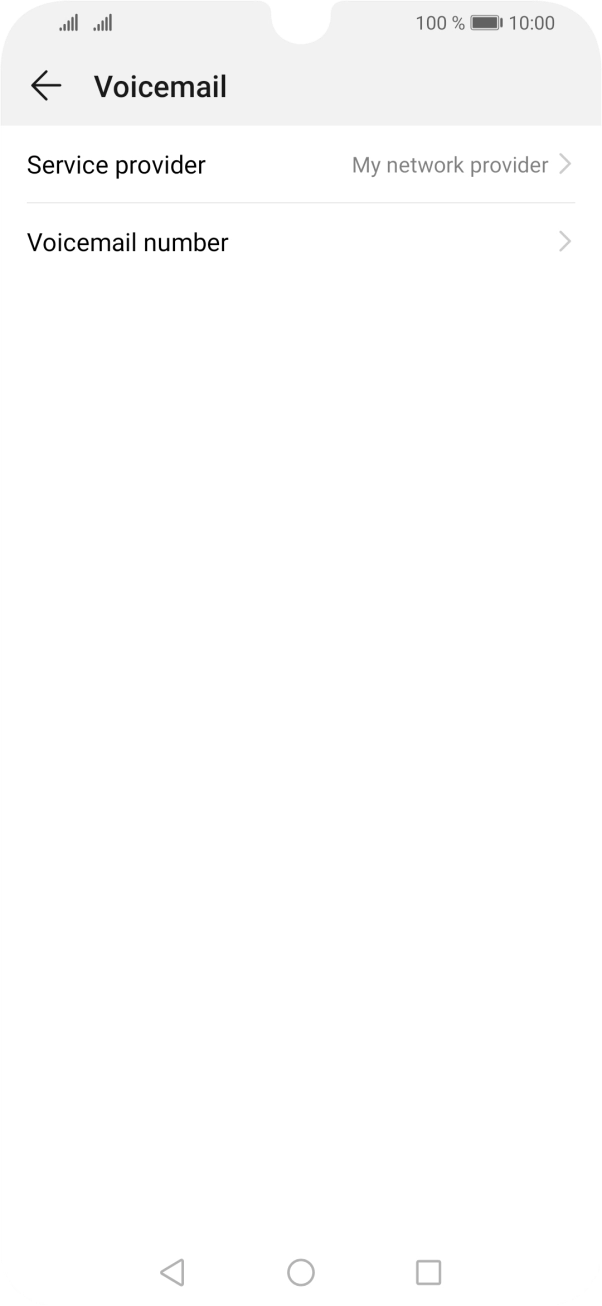 Press Voicemail number. Press Voicemail number.