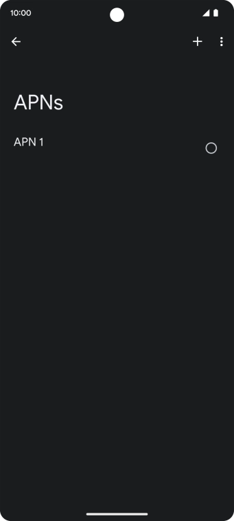 Press the new data connection icon. Press the new data connection icon.