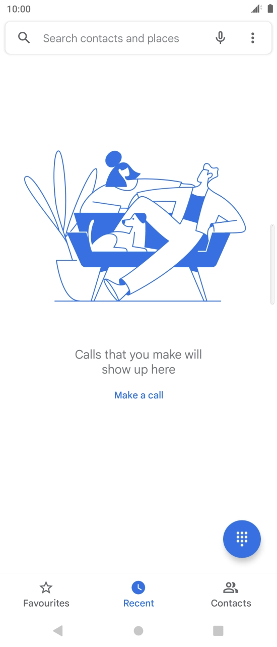 Press the menu icon. Press the menu icon.