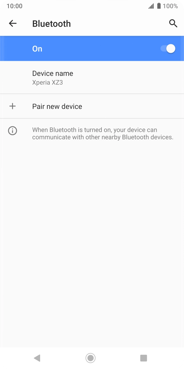 Press Pair new device.
