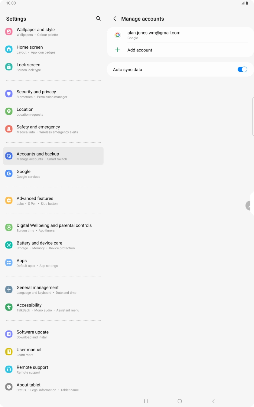 Press the Home key to return to the home screen.