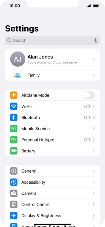 Press Bluetooth.