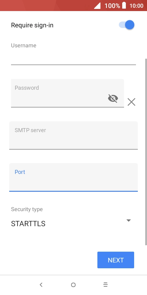 Press the drop down list below 'Security type'.