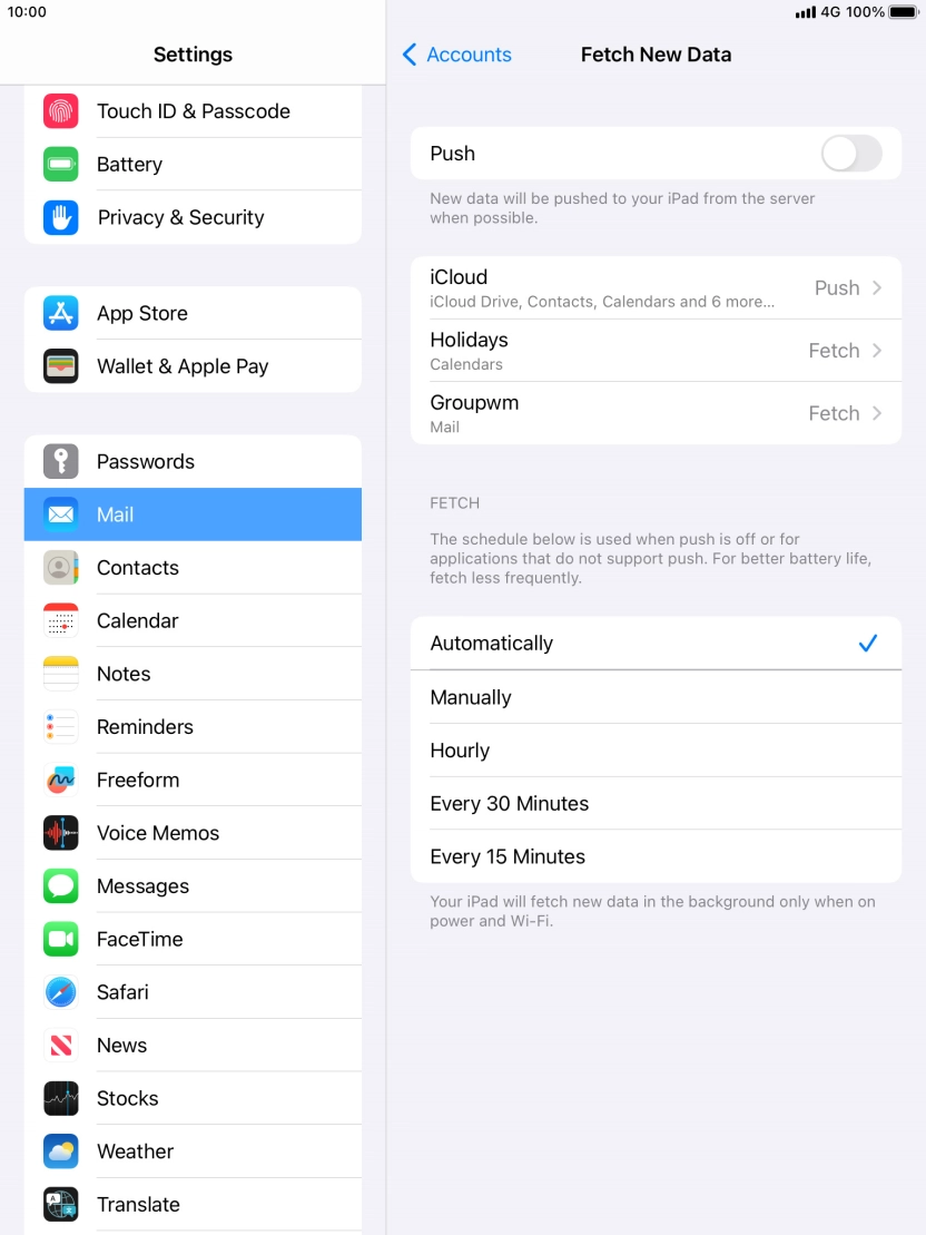 If you turn off the function, press the required setting. If you turn off the function, press the required setting.