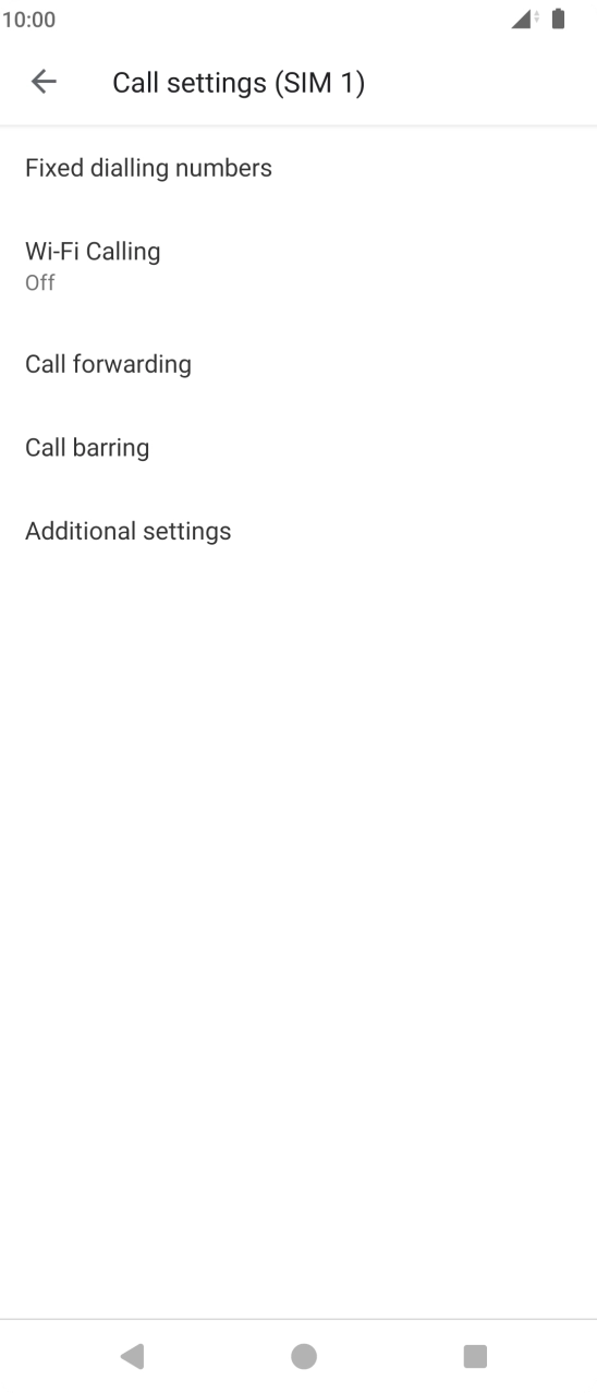 Press Call barring. Press Call barring.