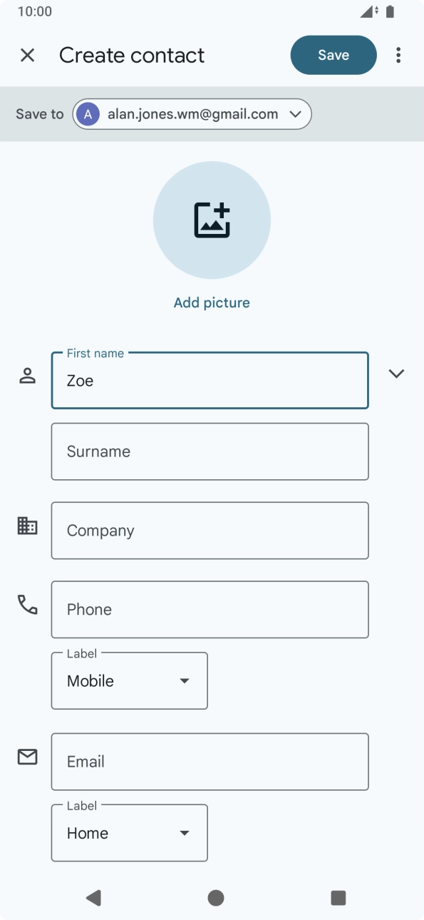 Press Surname and key in the required last name.