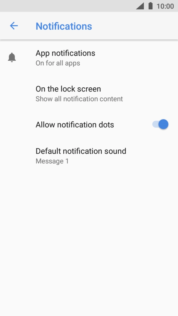 Press App notifications. Press App notifications.