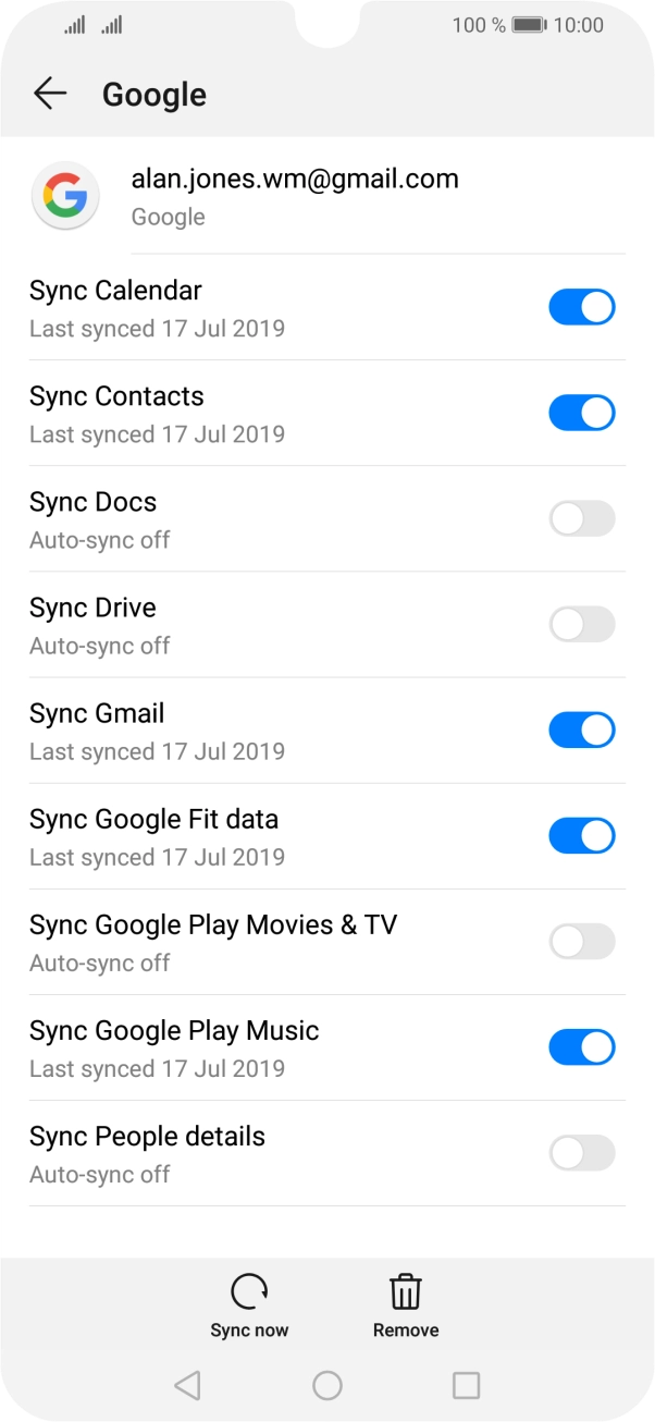 Press the Home key to return to the home screen.