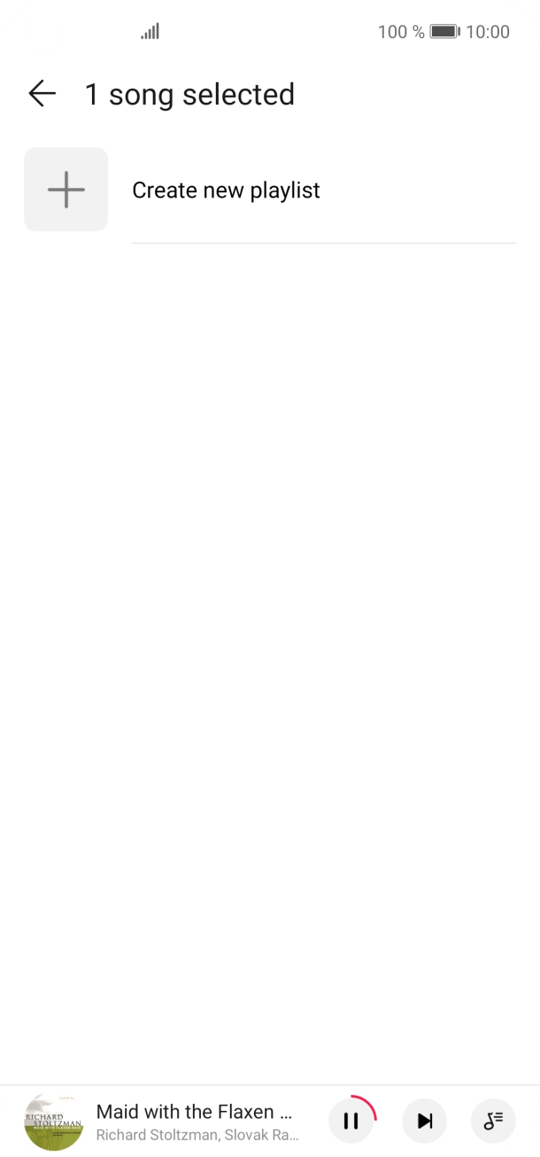Press Create new playlist.