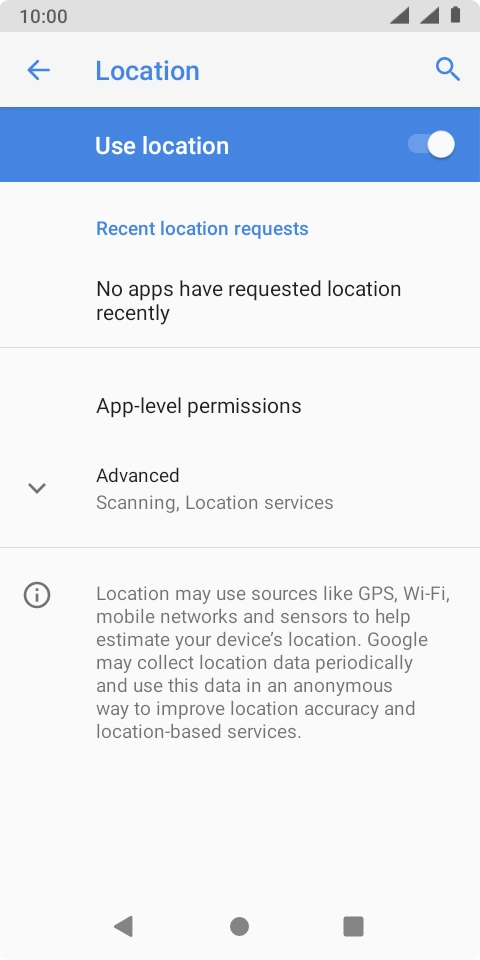 Press Advanced. Press Advanced.