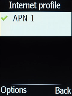 Press the Left selection key. Press the Left selection key.