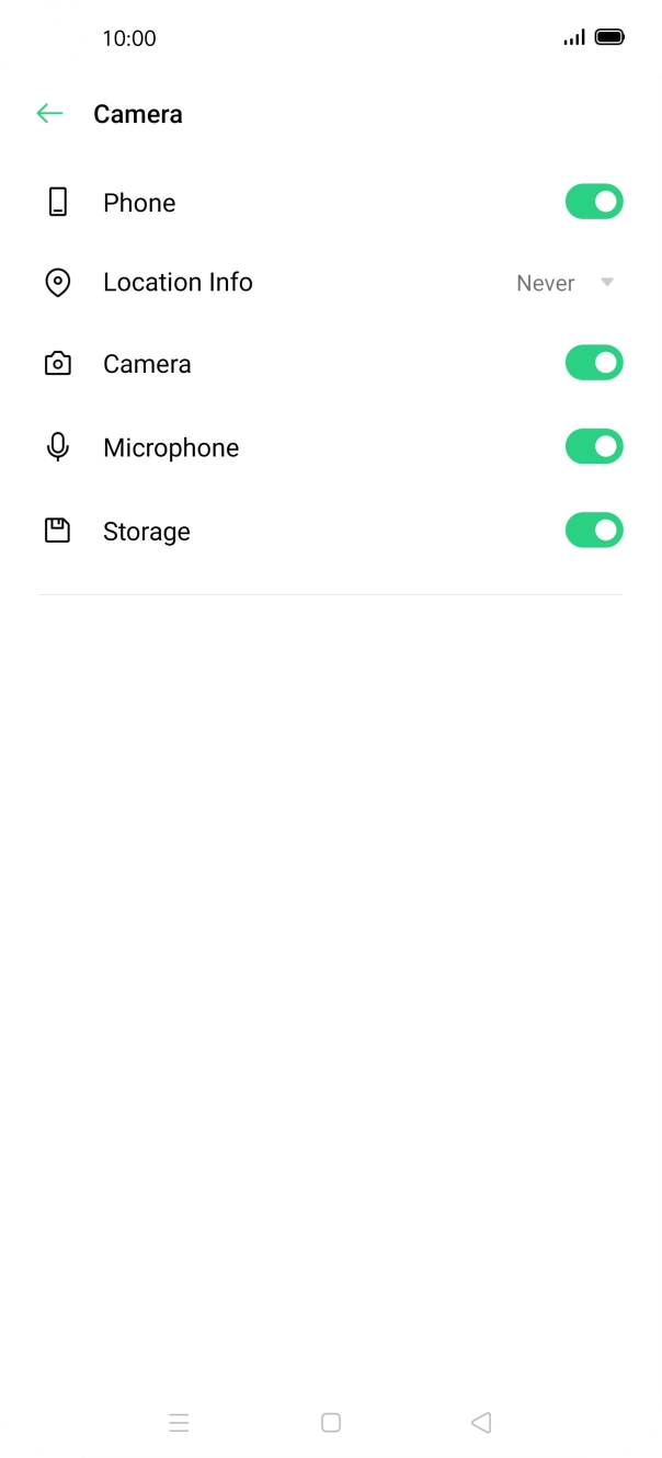 Press the drop down list next to 'Location Info'. Press the drop down list next to 'Location Info'.