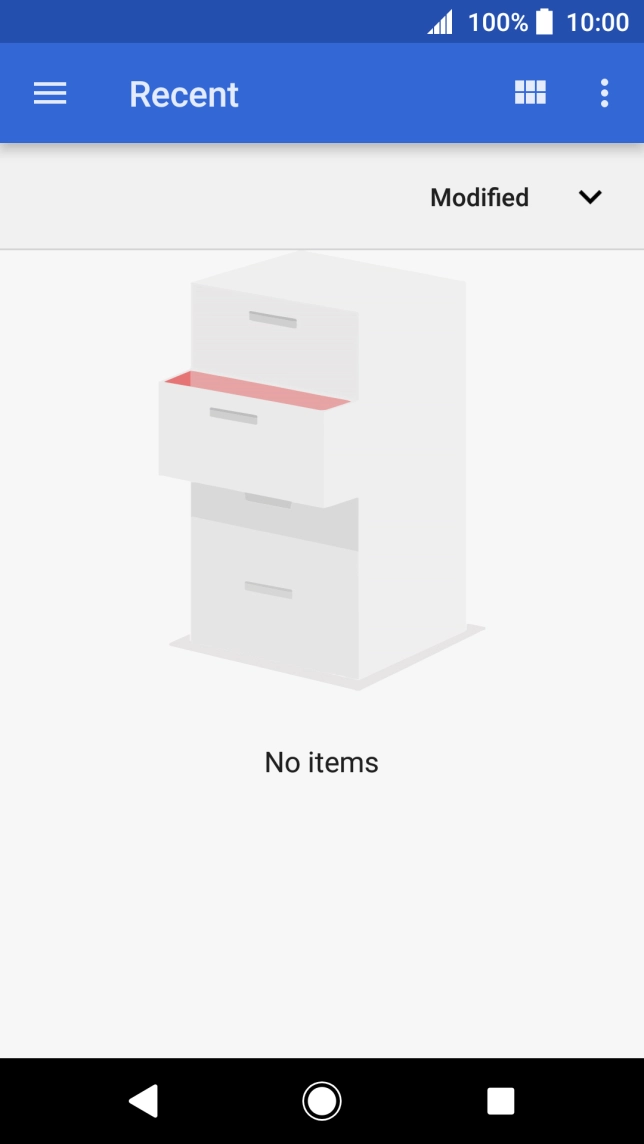 Slide your finger right on the screen and go to the required folder. Slide your finger right on the screen and go to the required folder.