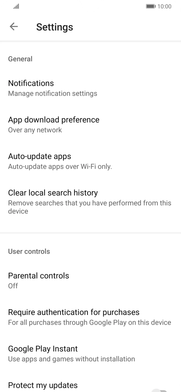 Press Auto-update apps. Press Auto-update apps.