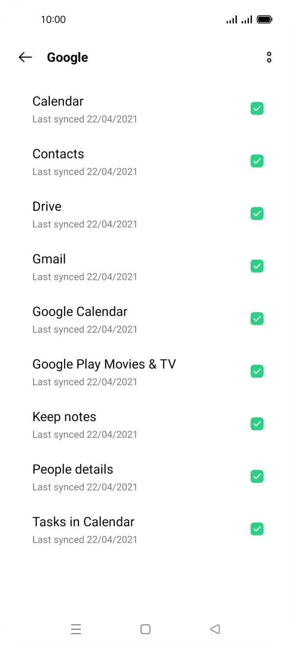 Press the Home key to return to the home screen.