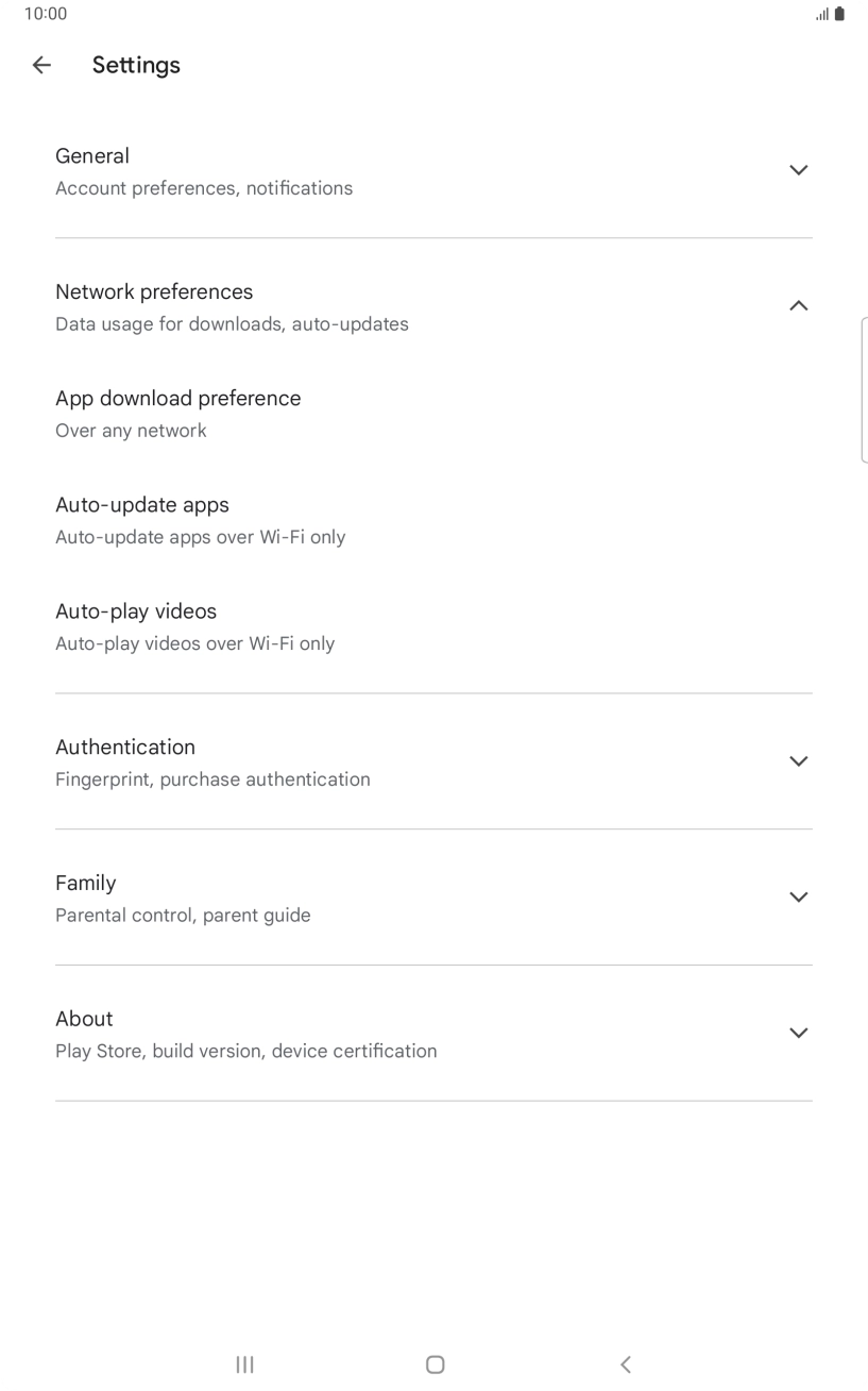 Press Auto-update apps. Press Auto-update apps.