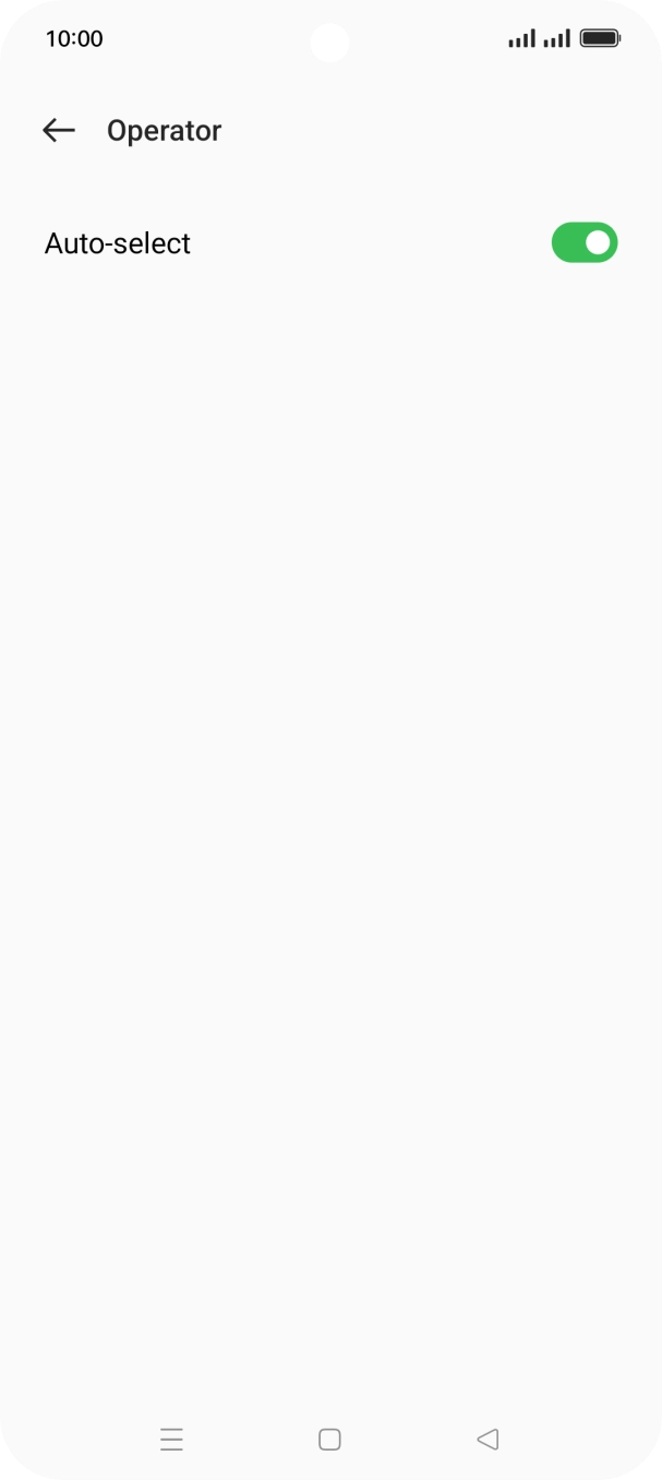 Press the indicator next to 'Auto-select'. Press the indicator next to 'Auto-select'.
