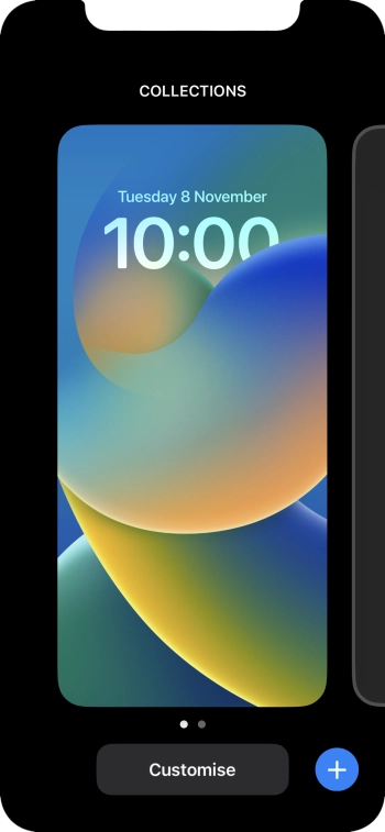 Press the add icon. Press the add icon.