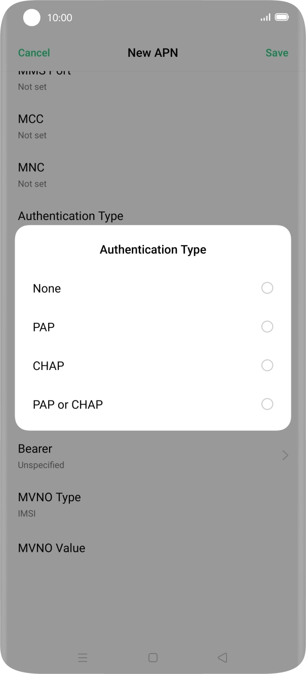 Press PAP. Press PAP.