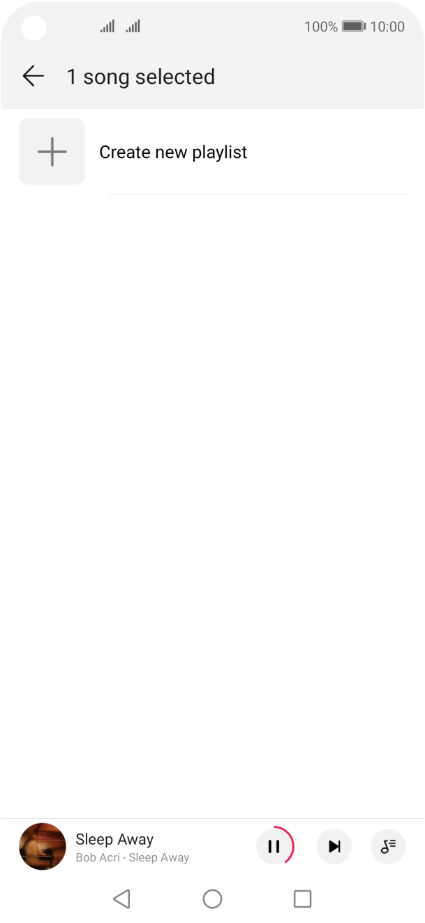 Press Create new playlist.