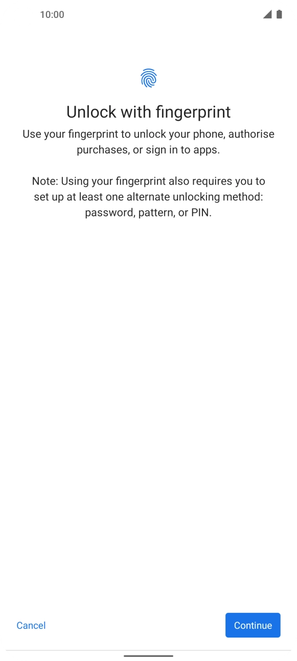 Press Continue. Press Continue.