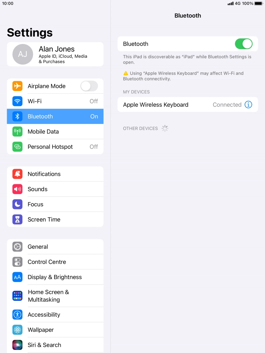 Press the Home key to return to the home screen.