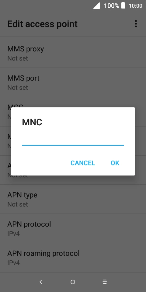 Key in 10 and press OK. Key in 10 and press OK.