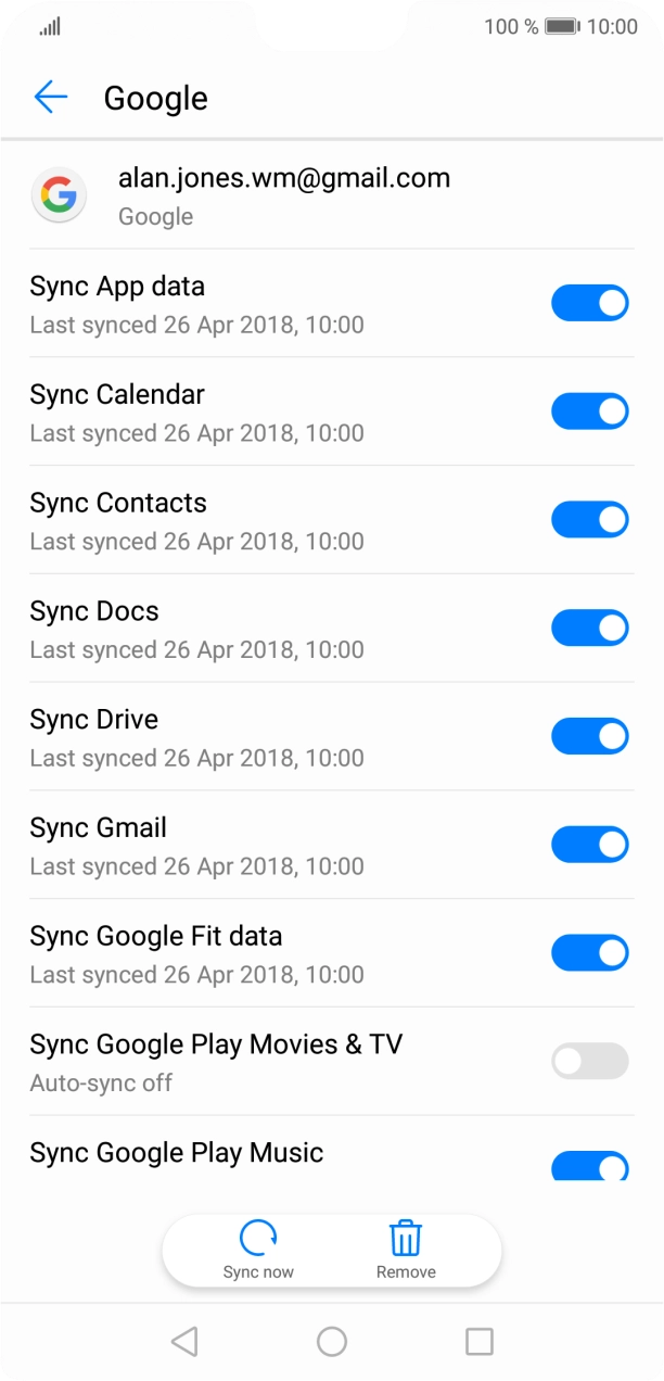 Press the Home key to return to the home screen.