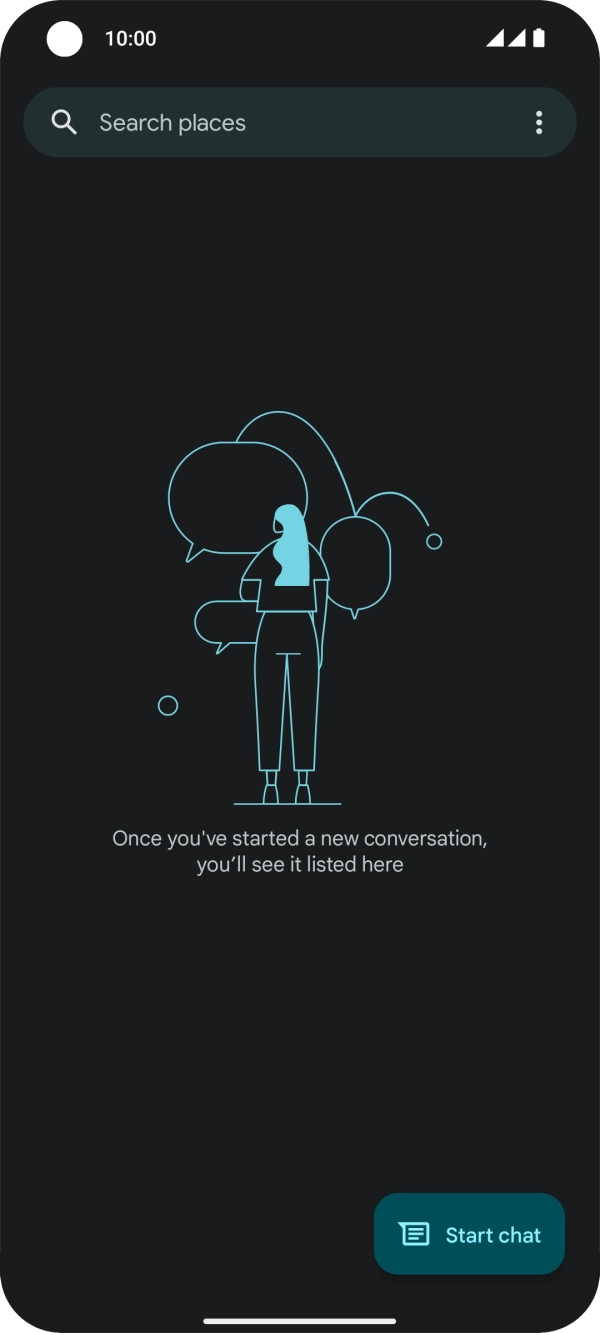 Press Start chat. Press Start chat.