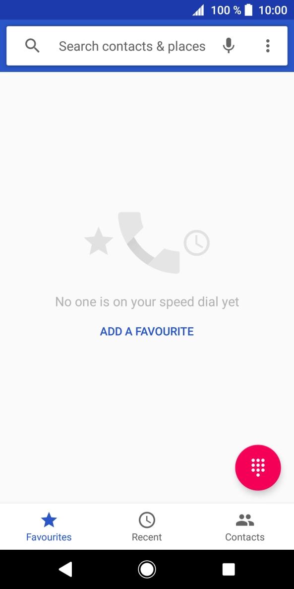 Press the menu icon.