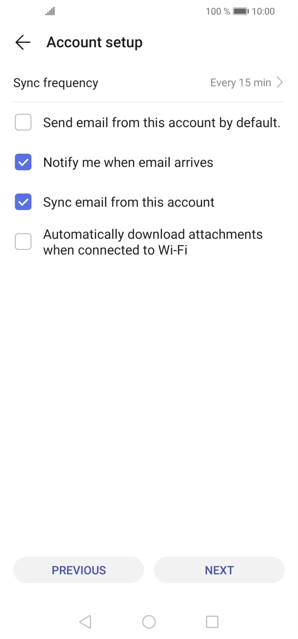 Press Sync frequency. Press Sync frequency.