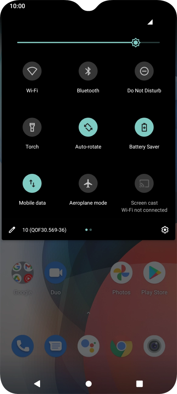 Press the Home key to return to the home screen.