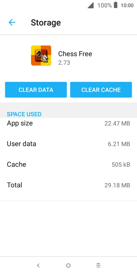 Press CLEAR CACHE.