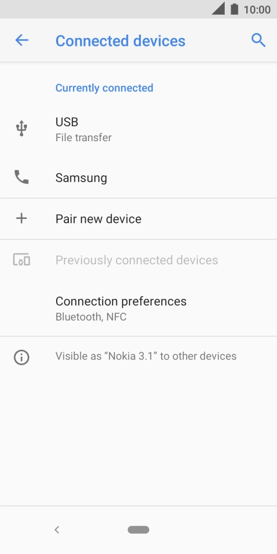 Press the Home key to return to the home screen.